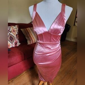 SHEIN Rose Satin Dress